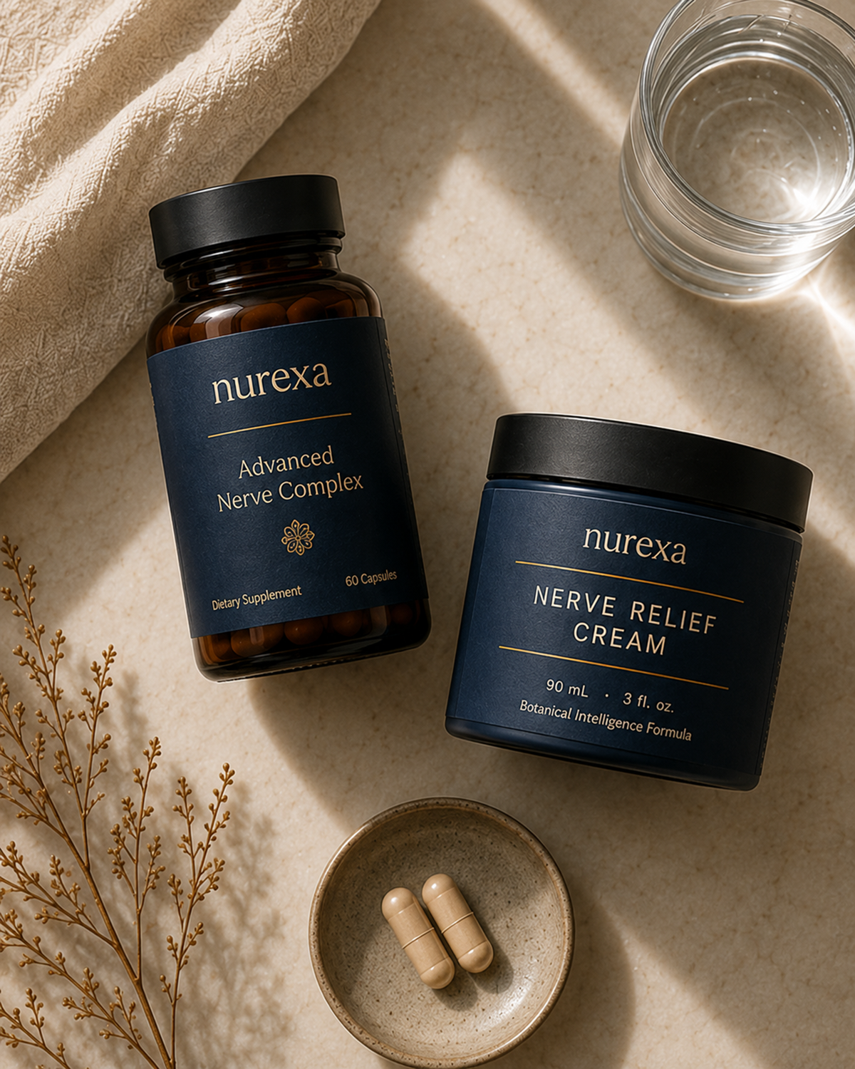 Nurexa Nerve Relief System with its botanical ingredients